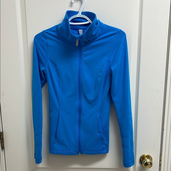 Under Armour Women's Light Weight Full Length Zip Up Sweater | Size XS Blue - Picture 1 of 6